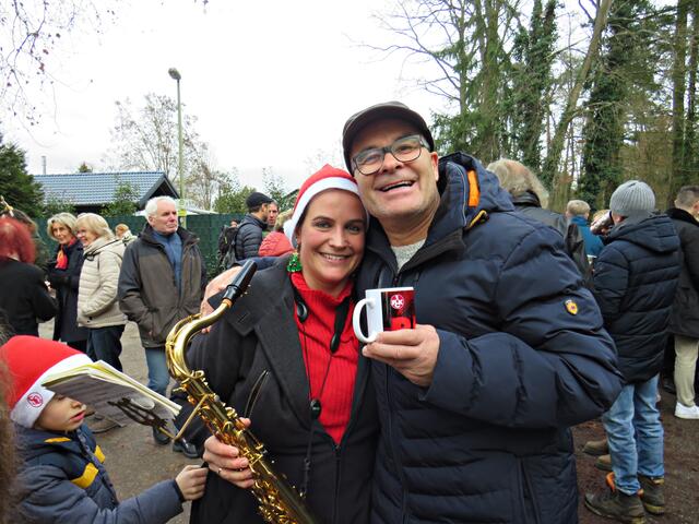 Zwei so herzliche Menschen: Nicole Peschke und Claus Lang | Foto: Brigitte Melder