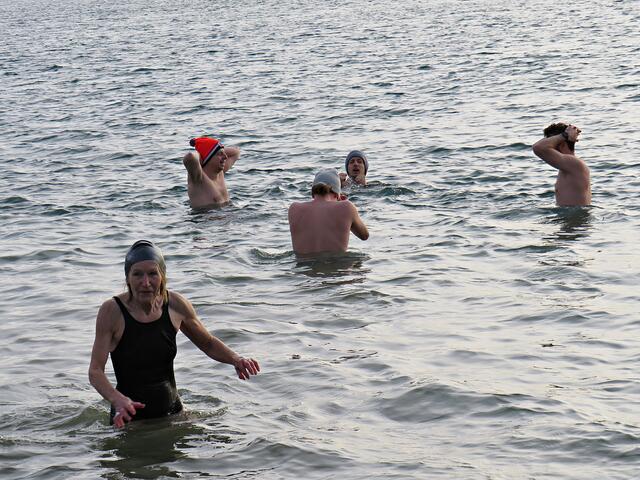 Hielten es alle lange im Wasser aus | Foto: Brigitte Melder