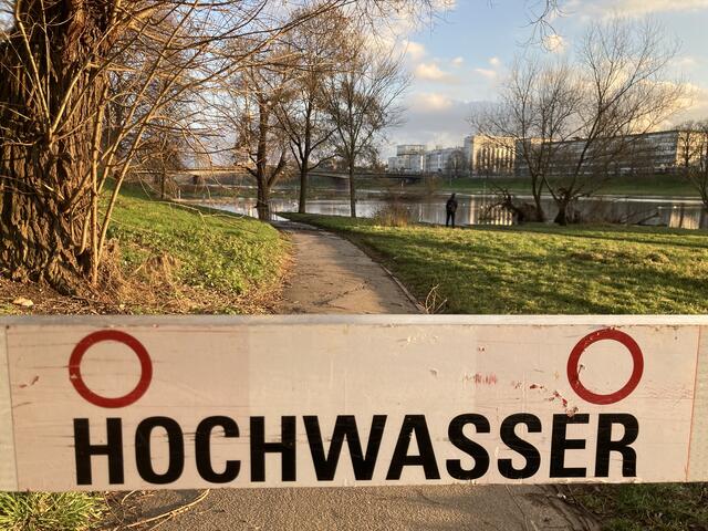 Pegelstand des Neckars bei Mannheim am 11. Januar 2025: ca. 495 cm | Foto: Anouar Touir