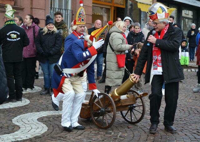 Die Kanone wird in Stellung gebracht | Foto: Frank Schäfer