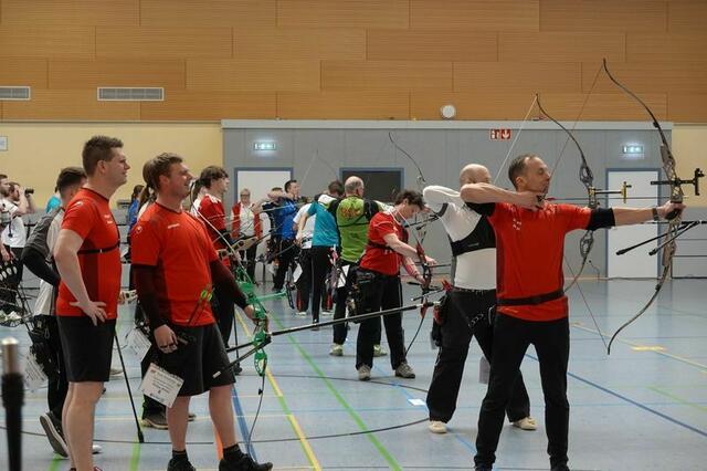 Freddy Barthelemy, aktueller Landesmeister, an der Schießlinie gegen Karlsruhe | Foto: Ann-Kathrin Bader