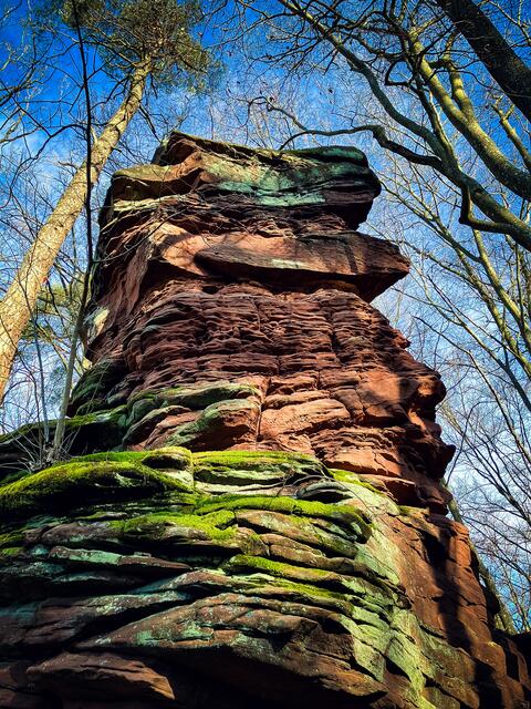 Im Laufe von Jahrmillionen blieben vereinzelte Felsgebilde wie der Atlasfelsen als mächtige Erosionsskulpturen zurück | Foto: Cornelia Bauer
