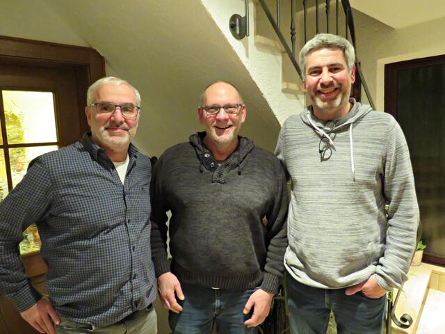 Ully Zahn kam noch hinzu (zwischen den Brüdern Rieger) | Foto: Brigitte Melder