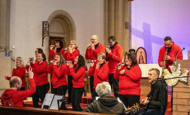 Der Chor in seinem Element | Foto: Wolfgang Neuberth