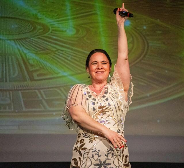 tolle Lieder ertönten da
Überraschungsgast Jeannette Friedrich 
 | Foto: Wolfgang Neuberth