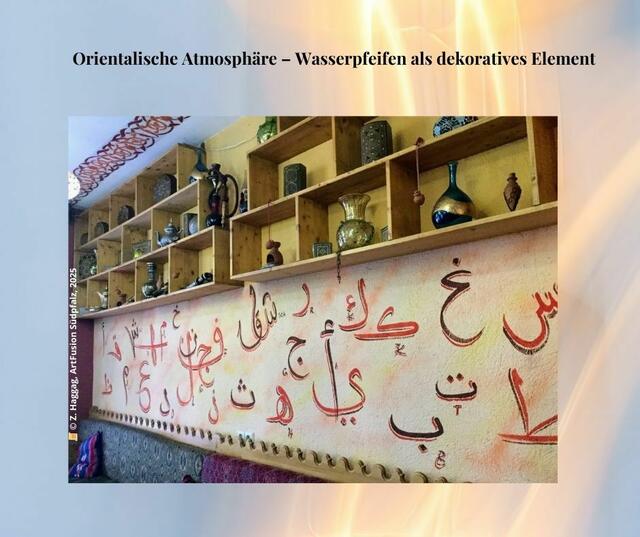 Die Wasserpfeifen werden auch als Dekoration verwendet, um eine orientalische Atmosphäre zu schaffen.

 | Foto: Foto: © Z. Haggag, 2025