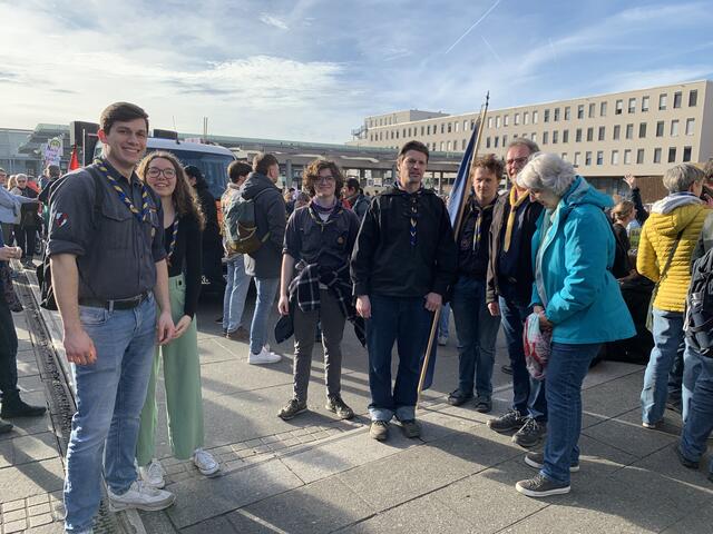 Ein Teil der Pfadfindergruppe | Foto: Peter Krietemeyer