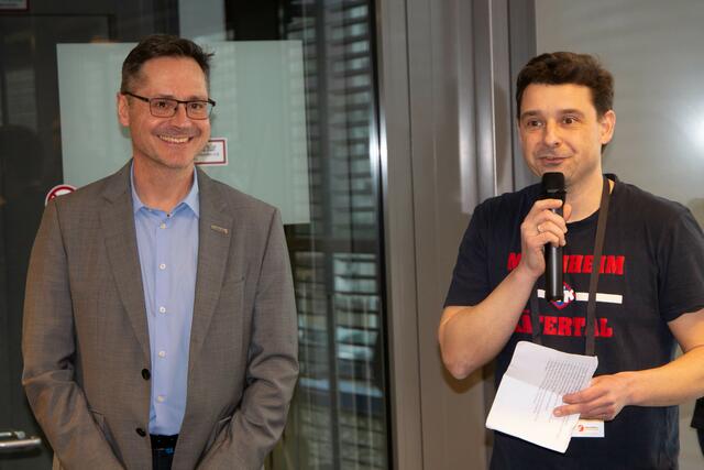 Bürgermeister Ralf Eisenhauer + Dominik Mondl | Foto: Wolfgang Neuberth