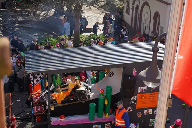 Ein Mottowagen zum Thema Super Mario | Foto: Katharina Wirth