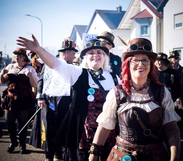 Besseres Wetter hätte man sich gar nicht wünschen können beim Fastnachtsumzug in Mechtersheim | Foto: Cornelia Bauer