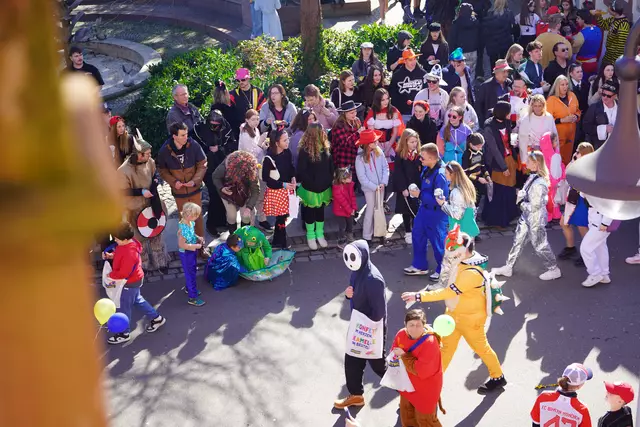 Die Kostüme zum Motto waren bunt durchmischt: Neben den klassischen Mario und Luigi gab es auch Bowser, Wario, Hui Buh  | Foto: Katharina Wirth