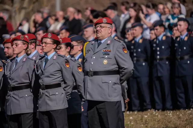 Öffentliches Bundeswehr-Gelöbnis in Germersheim März 2025 | Foto: Paul Needham