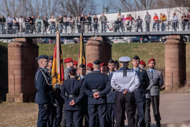 Öffentliches Bundeswehr-Gelöbnis in Germersheim März 2025 | Foto: Paul Needham