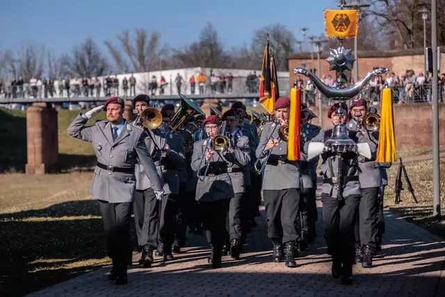 Öffentliches Bundeswehr-Gelöbnis in Germersheim März 2025 | Foto: Paul Needham