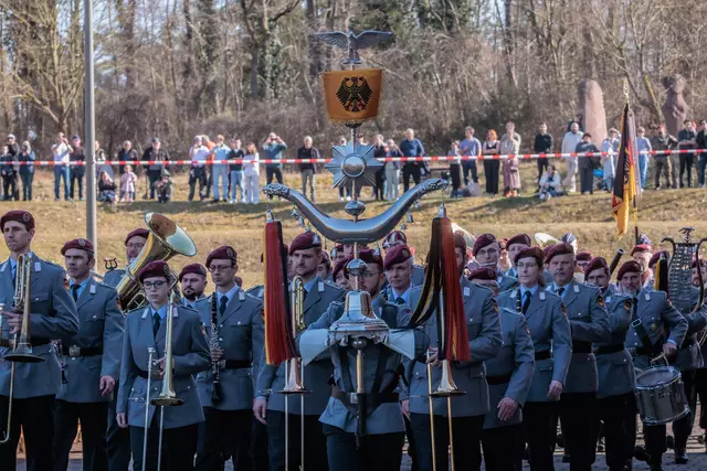 Öffentliches Bundeswehr-Gelöbnis in Germersheim März 2025 | Foto: Paul Needham