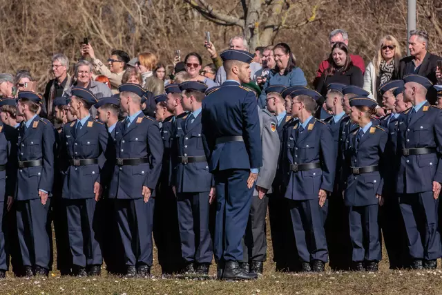 Öffentliches Bundeswehr-Gelöbnis in Germersheim März 2025 | Foto: Paul Needham