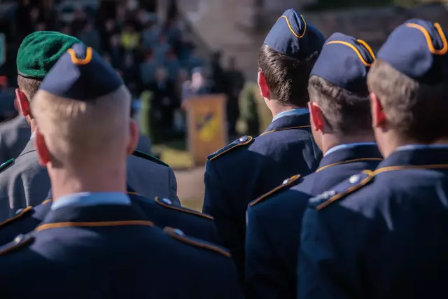 Öffentliches Bundeswehr-Gelöbnis in Germersheim März 2025 | Foto: Paul Needham