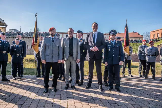 Öffentliches Bundeswehr-Gelöbnis in Germersheim März 2025 | Foto: Paul Needham
