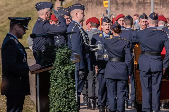 Öffentliches Bundeswehr-Gelöbnis in Germersheim März 2025 | Foto: Paul Needham