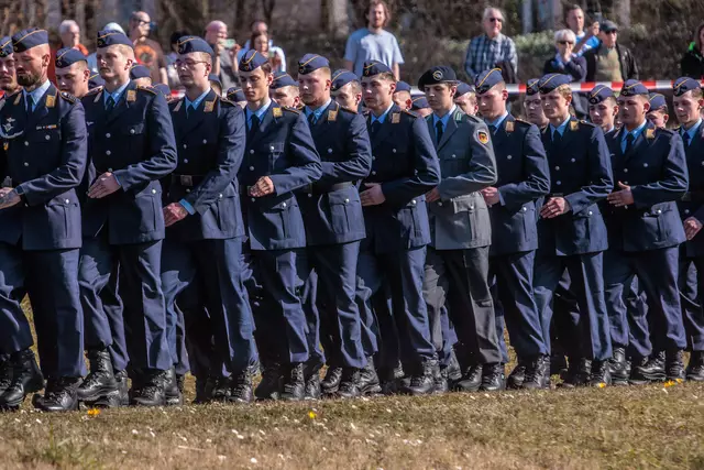 Öffentliches Bundeswehr-Gelöbnis in Germersheim März 2025 | Foto: Paul Needham