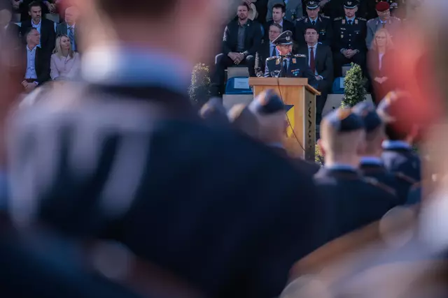 Öffentliches Bundeswehr-Gelöbnis in Germersheim März 2025 | Foto: Paul Needham