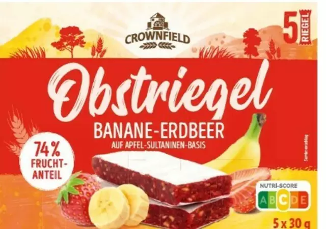 Von einem Verzehr dieses Obstriegels wird dringend abgeraten | Foto: Nutrisun GmbH &amp; Co. KG