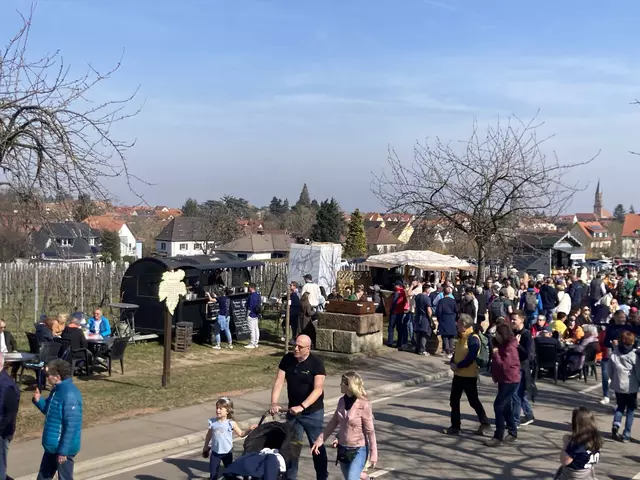 Die Mandelmeile in Edenkoben findet 2025 am Wochenende, 8. und 9. März, sowie am 15. und 16. März statt. | Foto: Anouar Touir
