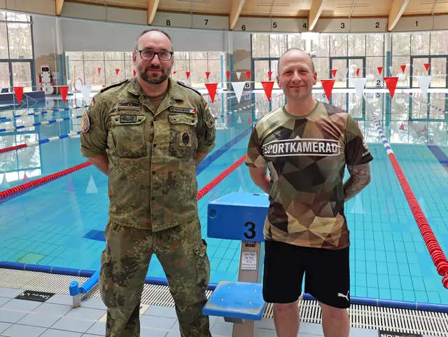 Die Organisatoren Stabsfeldwebel Benjamin Angel (rechts) und Hauptfeldwebel Frank Roglmeier. | Foto: Erik Stegner