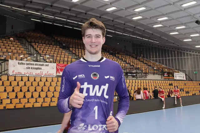 Mats Grupe ist Torwart bei den Eulen Ludwigshafen | Foto: Michael Sonnick