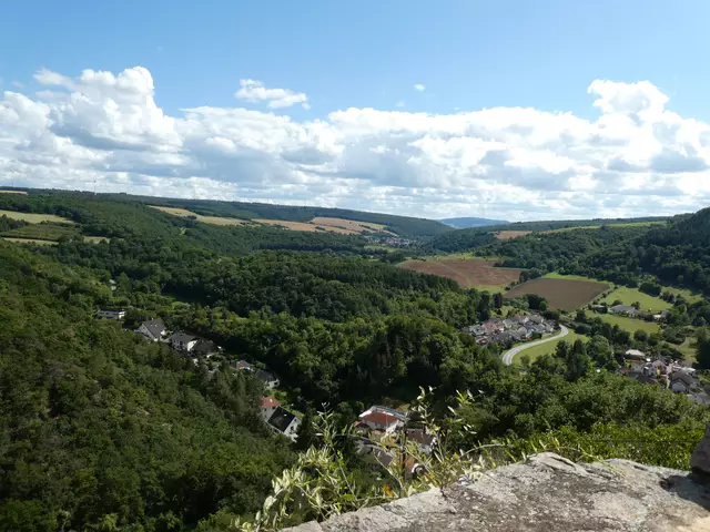 Blick von der Altenbaumburg auf einen Teil des Ortes Altenbamberg | Foto: Heinrich Schneider