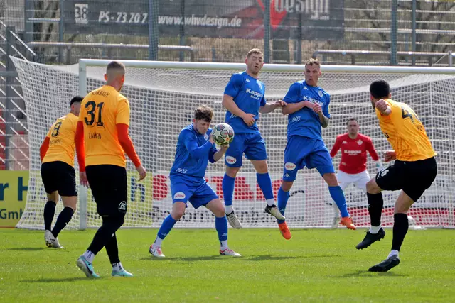 FK Pirmasens gegen FC Karbach, 29. März 2025. | Foto: Erik Stegner