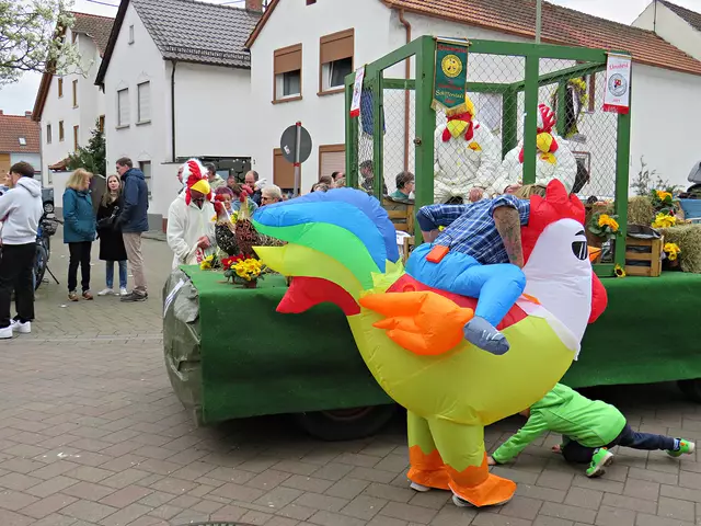 Manchmal stürmten die Kinder gefährlich nahe an die Fahrzeuge, um Bonbons einzusammeln | Foto: Brigitte Melder