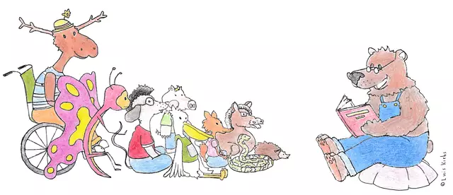 Foto: Offizielles Bild der Stadtbibliothek Speyer für die VorLeseZeit.