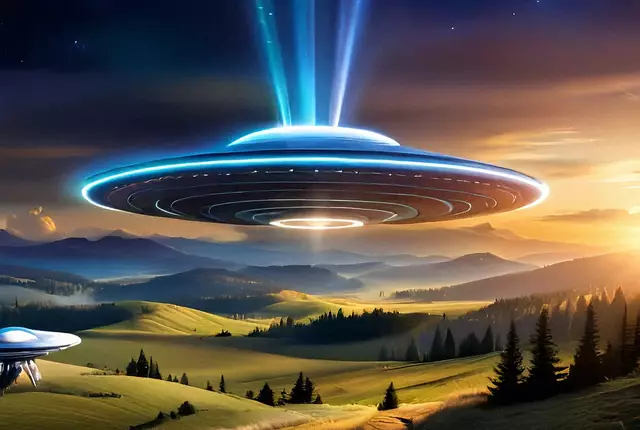 Ufos am Himmel | Foto: Heike Schwitalla - erstellt mit KI