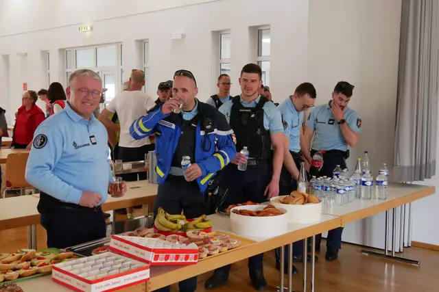 Das Buffet für die Helfer | Foto: Dieter Hammann