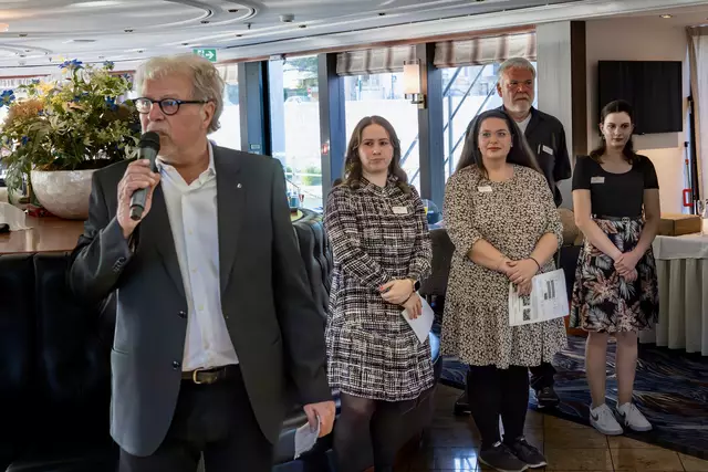 Das Organisationsteam bedankte sich bei den Gästen und der Crew | Foto: Johann-Peter Melder