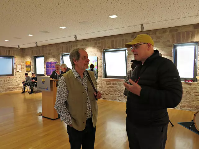 Künstler unter sich: Ernst Kaeshamer und Johann-Peter Melder | Foto: Brigitte Melder