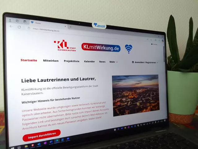 KlmitWirkung: So sieht die Startseite aus | Foto: KLmitWirkung/gratis