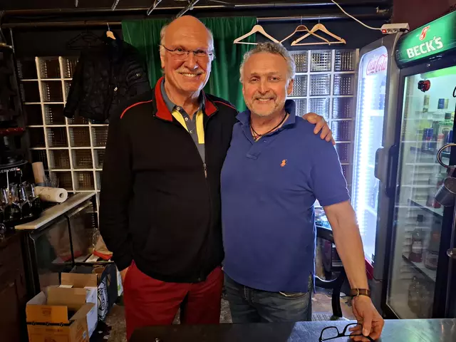 Horst Hofmann (Tangotänzer) und Domenico d'Angelo (Besitzer) | Foto: Brigitte Melder