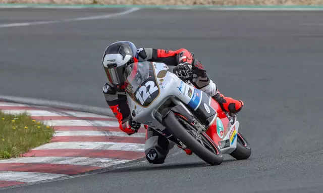 GP125-Doppelsieger Chris Meyer auf der Honda 125 ccm | Foto: Marcel Uhlmann