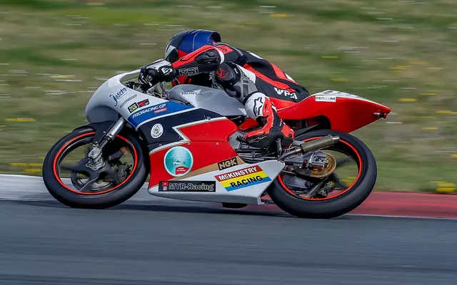 GP125-Doppelsieger Chris Meyer auf der Honda 125 ccm | Foto: Marcel Uhlmann
