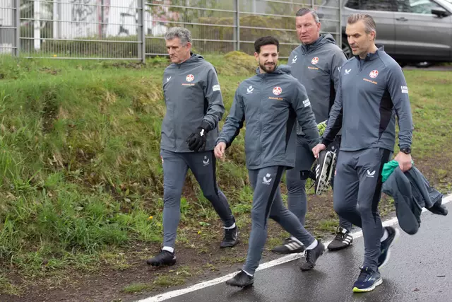 Der übrig gebliebene Trainerstab des FCK | Foto: Jens Vollmer