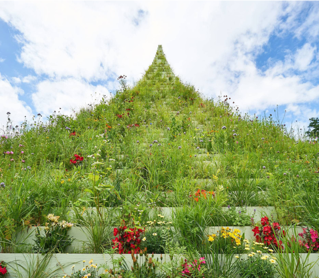 LUGA Kirchberg, die lebendige Pyramide | Foto: Agnes Denes