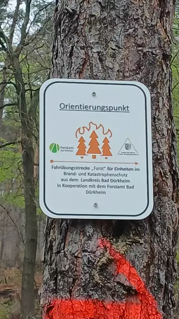 Fahrübungsstrecke Forst Hinweisschild | Foto: Stadt Bad Dürkheim