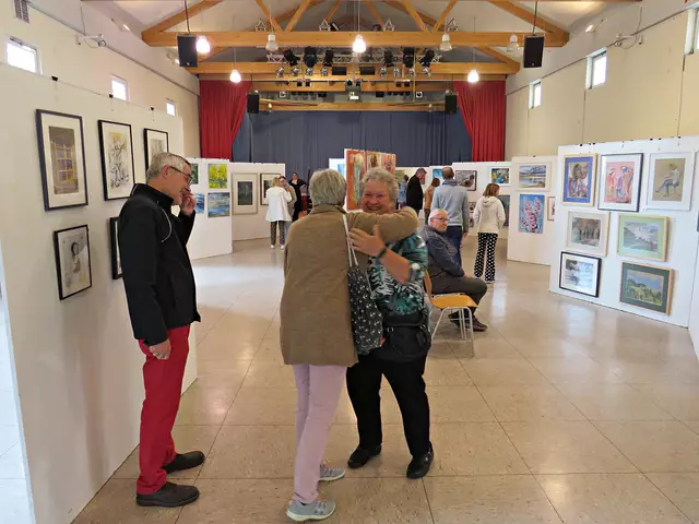 Herzliches Wiedersehen von Malkurs | Foto: Brigitte Melder