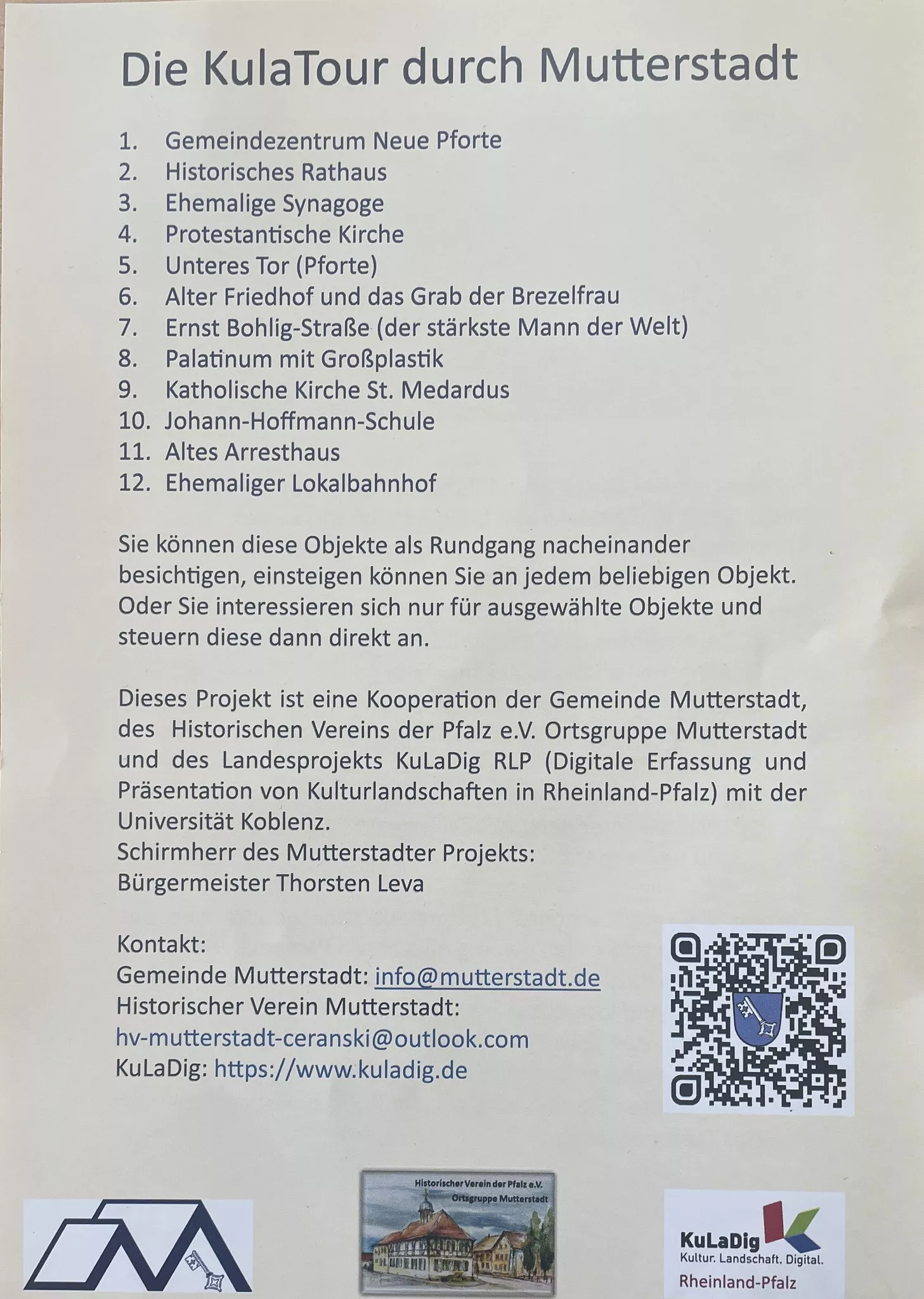 Der Historische Verein Mutterstadt Freute Sich In Diesem – VFZV