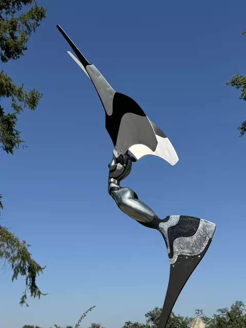 „Solea“-Skulptur von Peter Brauchle, Lustadt, zu sehen ab 11. Mai im Skulpturengarten Schweigen-Rechtenbach. | Foto: Privat