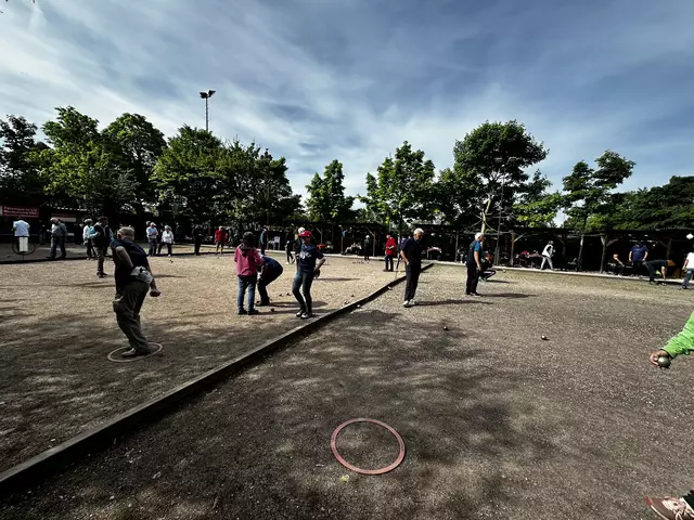 Ein Ausschnitt unserer 15 Spielfelder der Boule Anlage des VSK Germania | Foto: Thomas Weiland