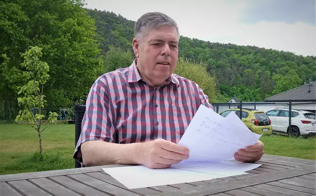 Markus Pohl im Gespräch mit dem Verfasser. | Foto: W. G. Stähle