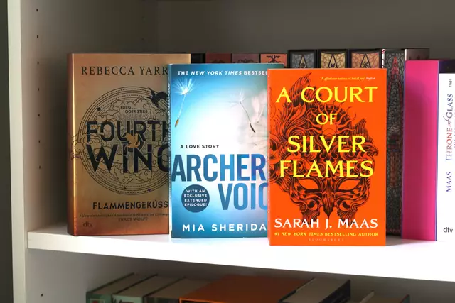 Spicy Bücher: Es gibt sie in verschiedenen Genres. Besonders beliebt sind beispielsweise Fourth Wing, Archer's Voice oder A Court of Silver Flames. | Foto: Laura Braunbach